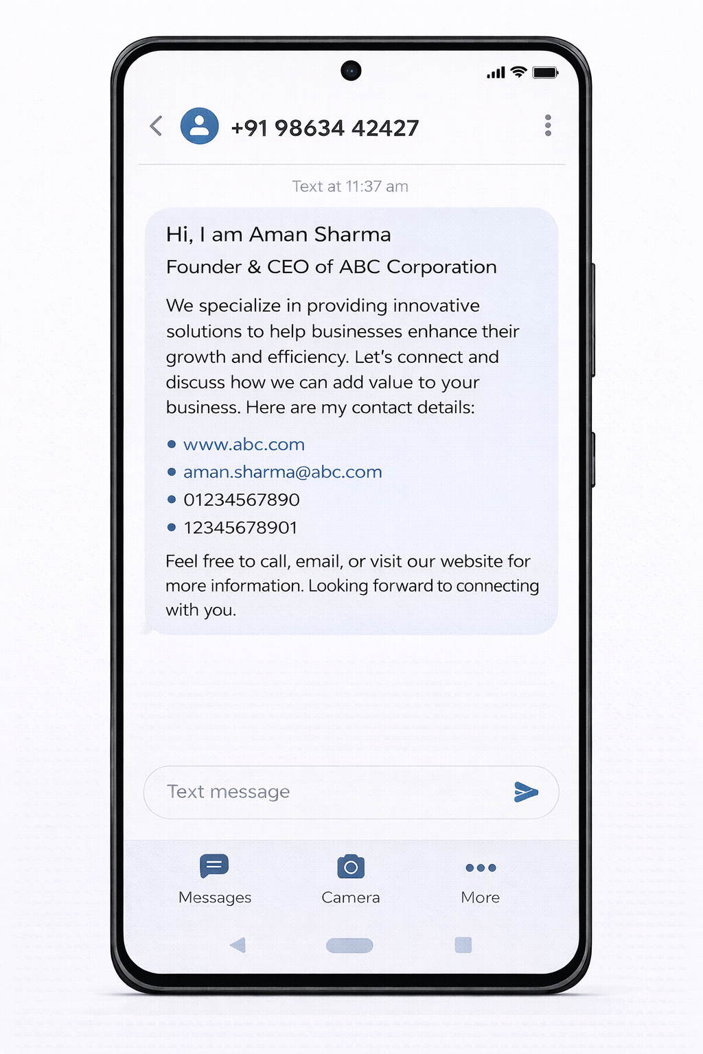 Introx Demo Message
